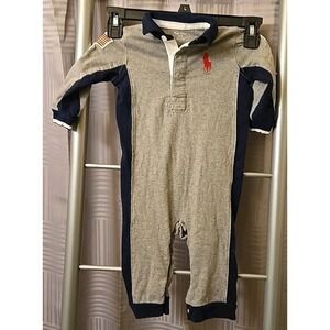Polo Ralph Lauren toddler 9 Months One Piece Jumpsuit Big Pony‎ Polo